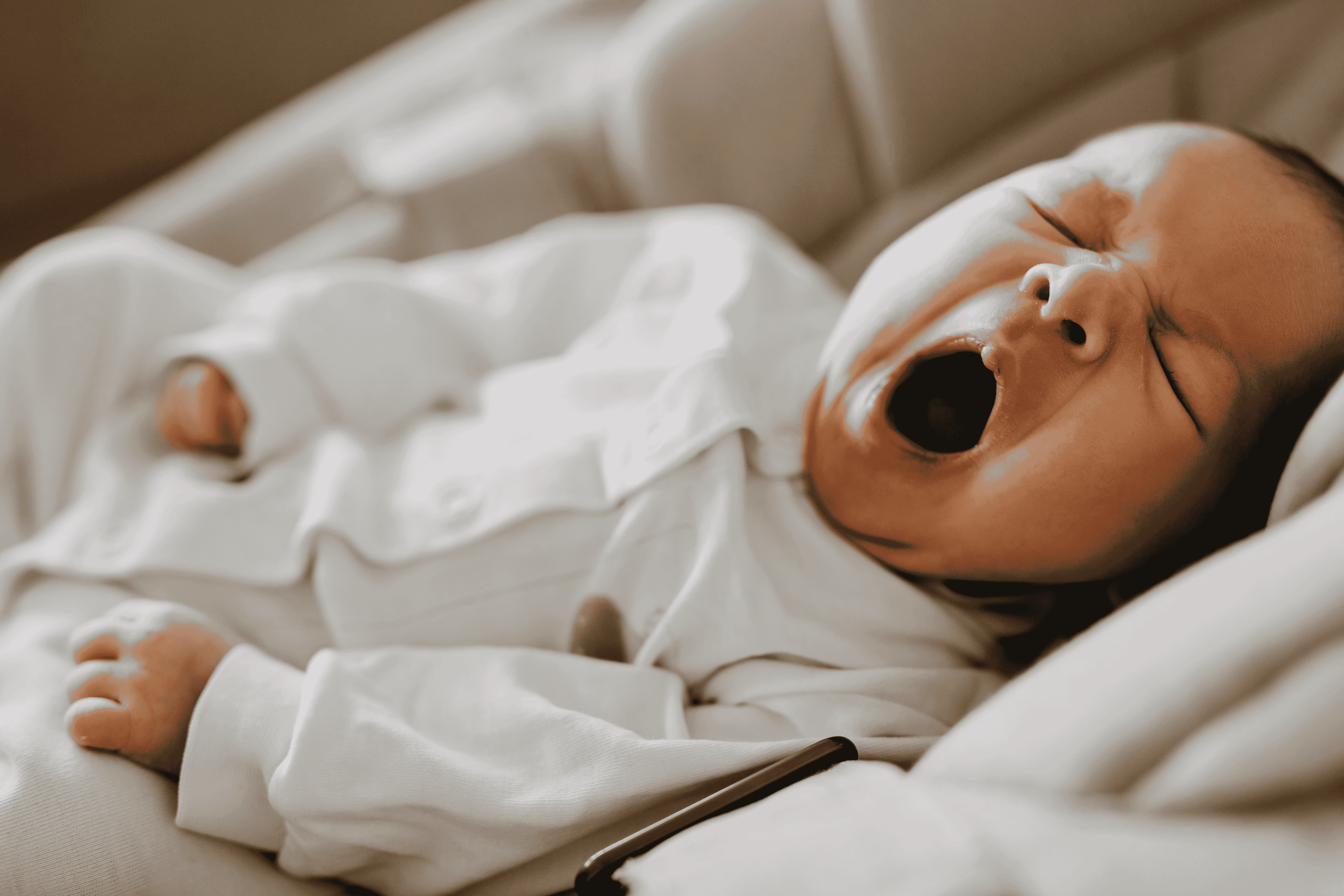 Newborn Yawning