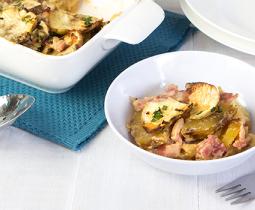 Kumara and Bacon Bake